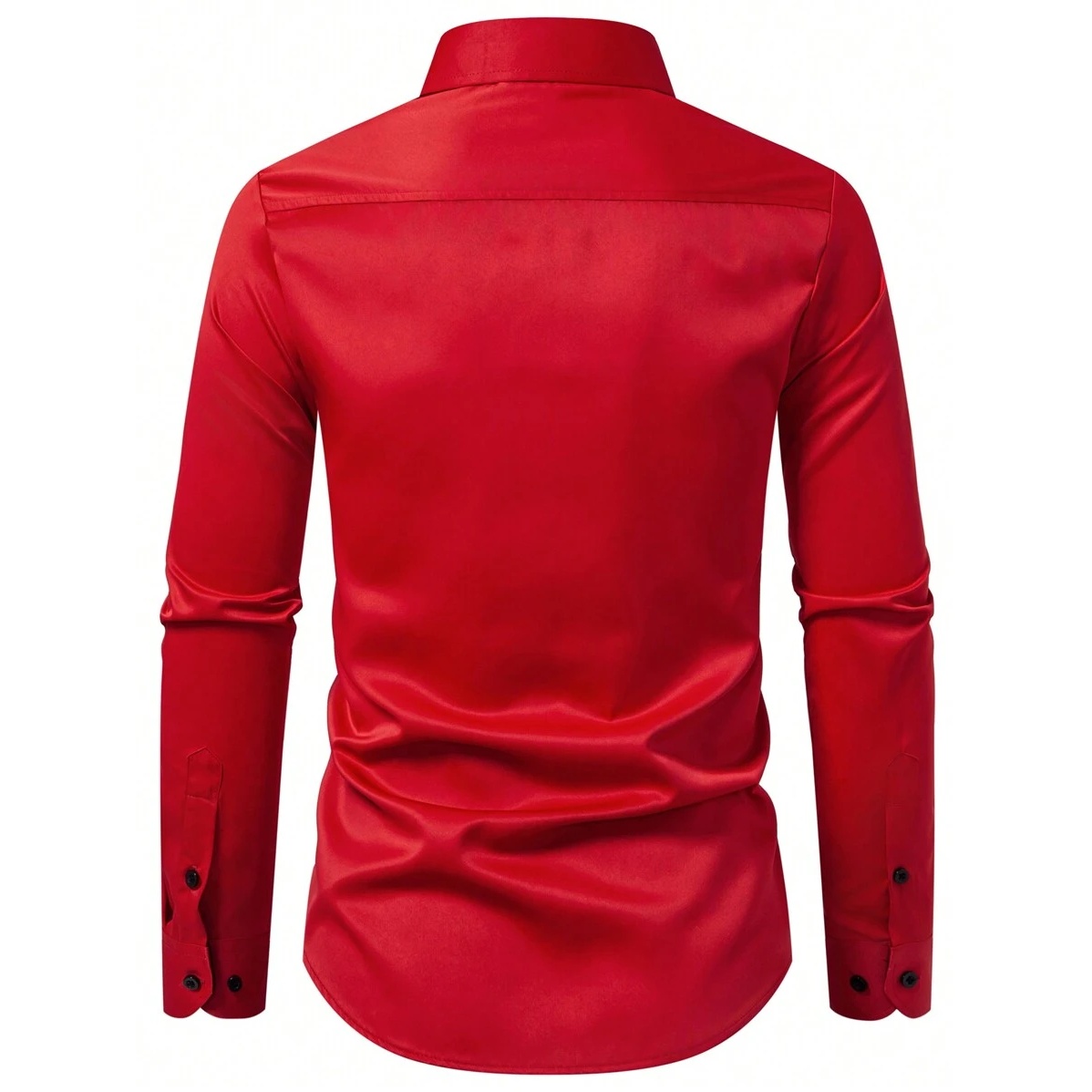 Solid Colored Front Pocket Long Sleeve Shirt
