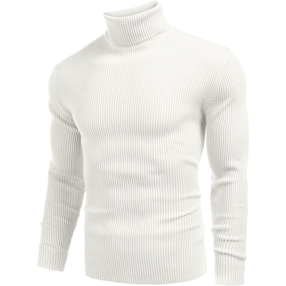 Ribbed Slim Fit Long Sleeve Pullover