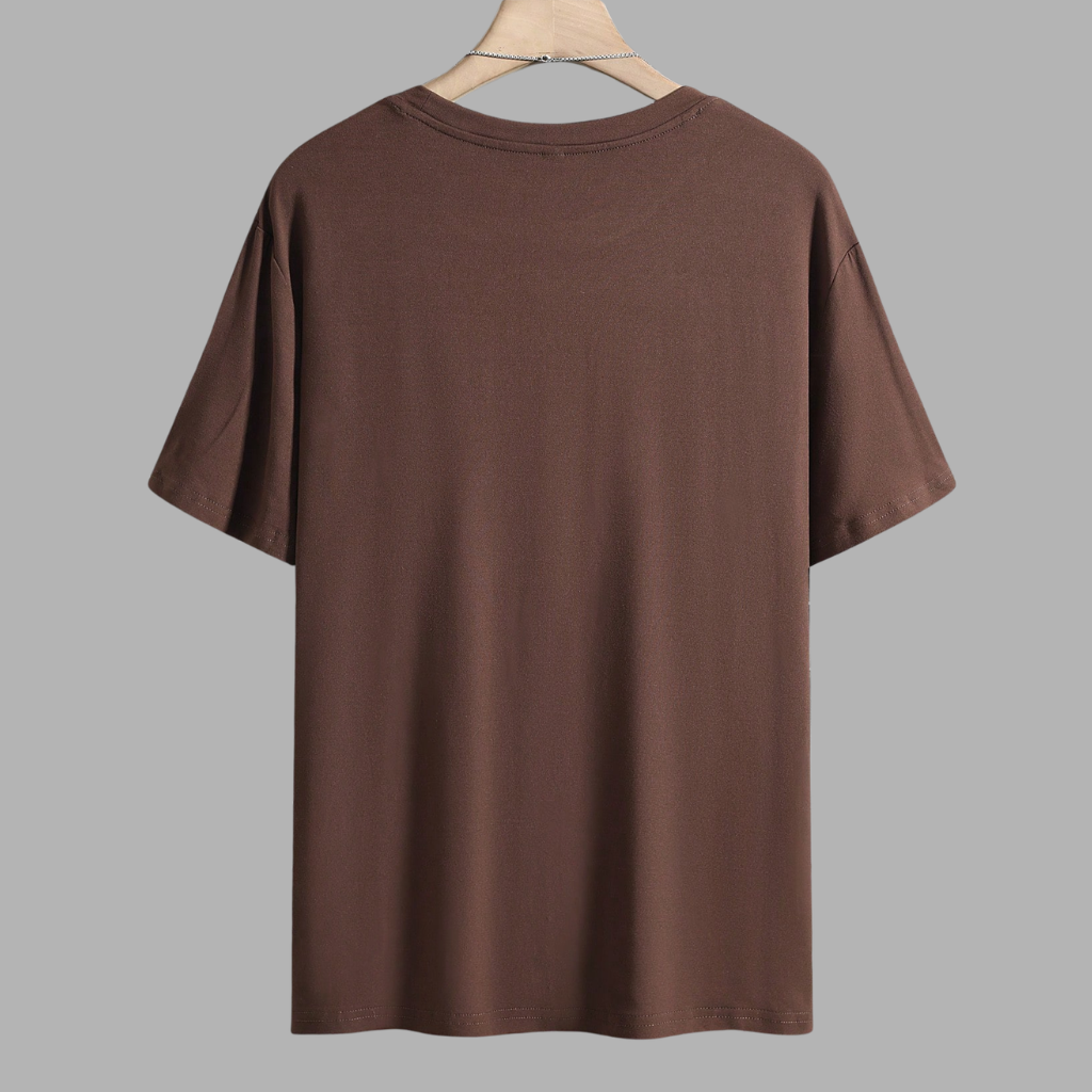Short Sleeve Round Design T Shirt For Men