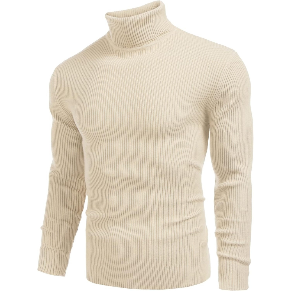 Ribbed Slim Fit Long Sleeve Pullover