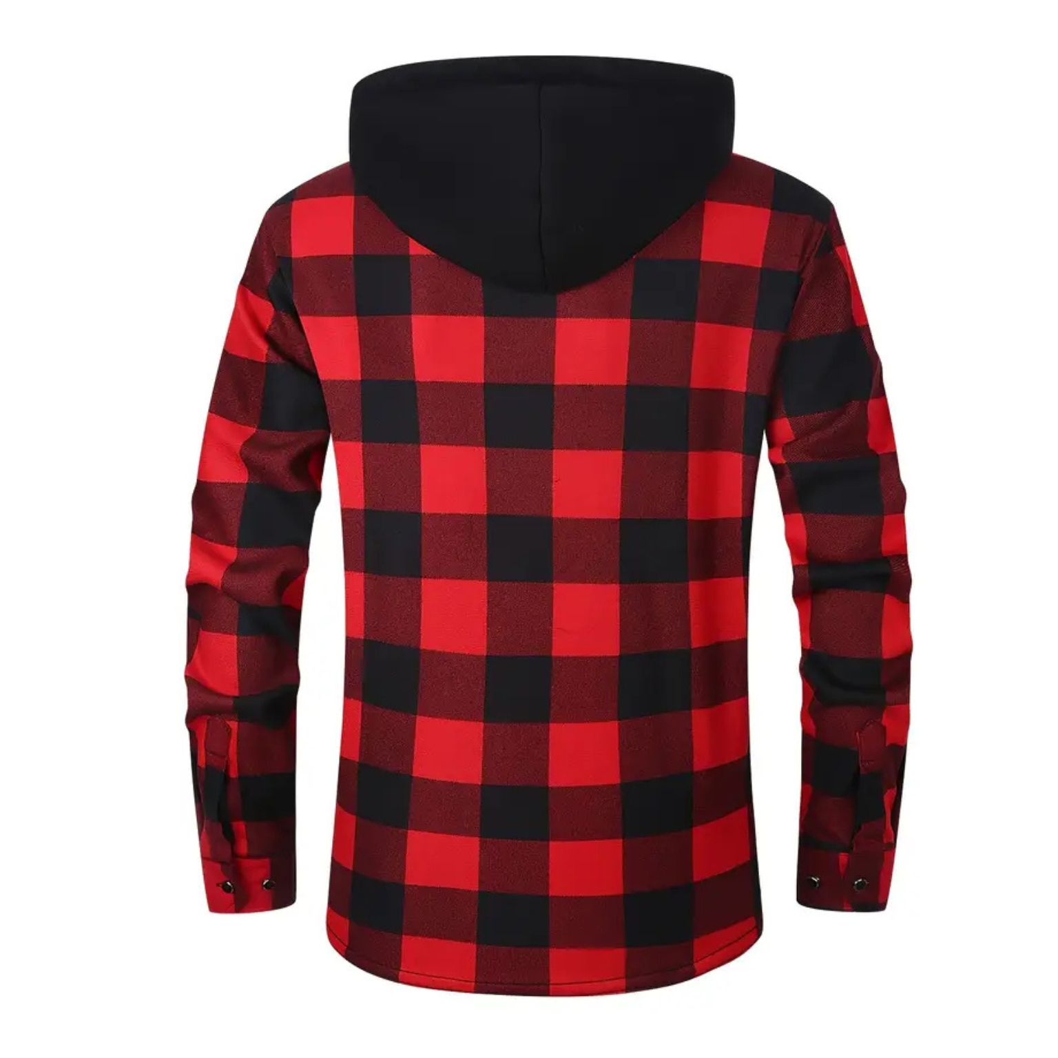Thermal Flannel Plaid Winter Jacket With Pockets For Men