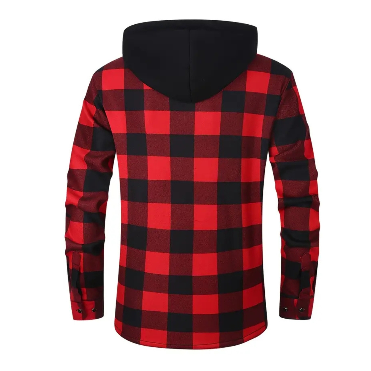Thermal Flannel Plaid Winter Jacket With Pockets For Men
