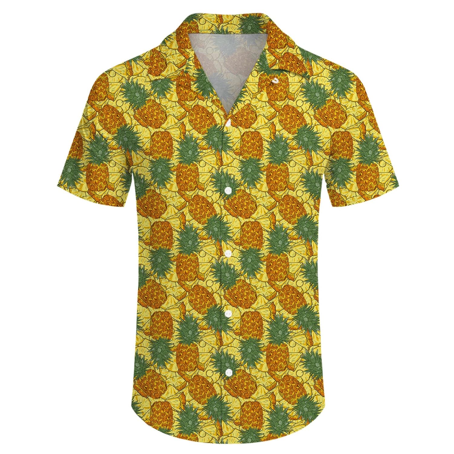 2 Pieces Button Down Shirt and Compression Liner Short Sets with Bucket Hats For Men