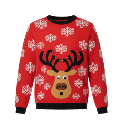 Ugly Christmas Sweater For Women With Festive Winter Design