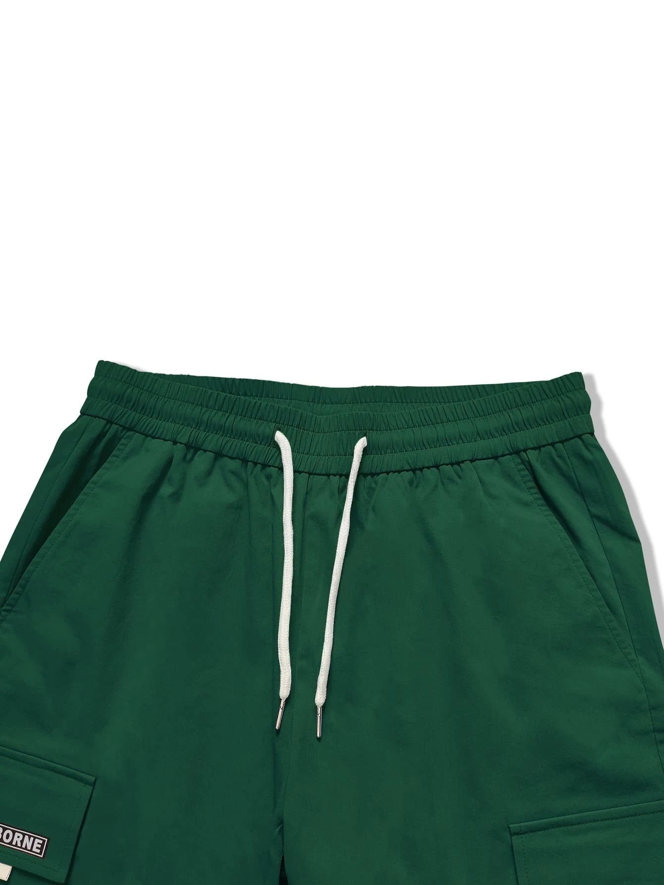 Letter Graphic Flap Pocket Cargo Pants-Vacay Outfit