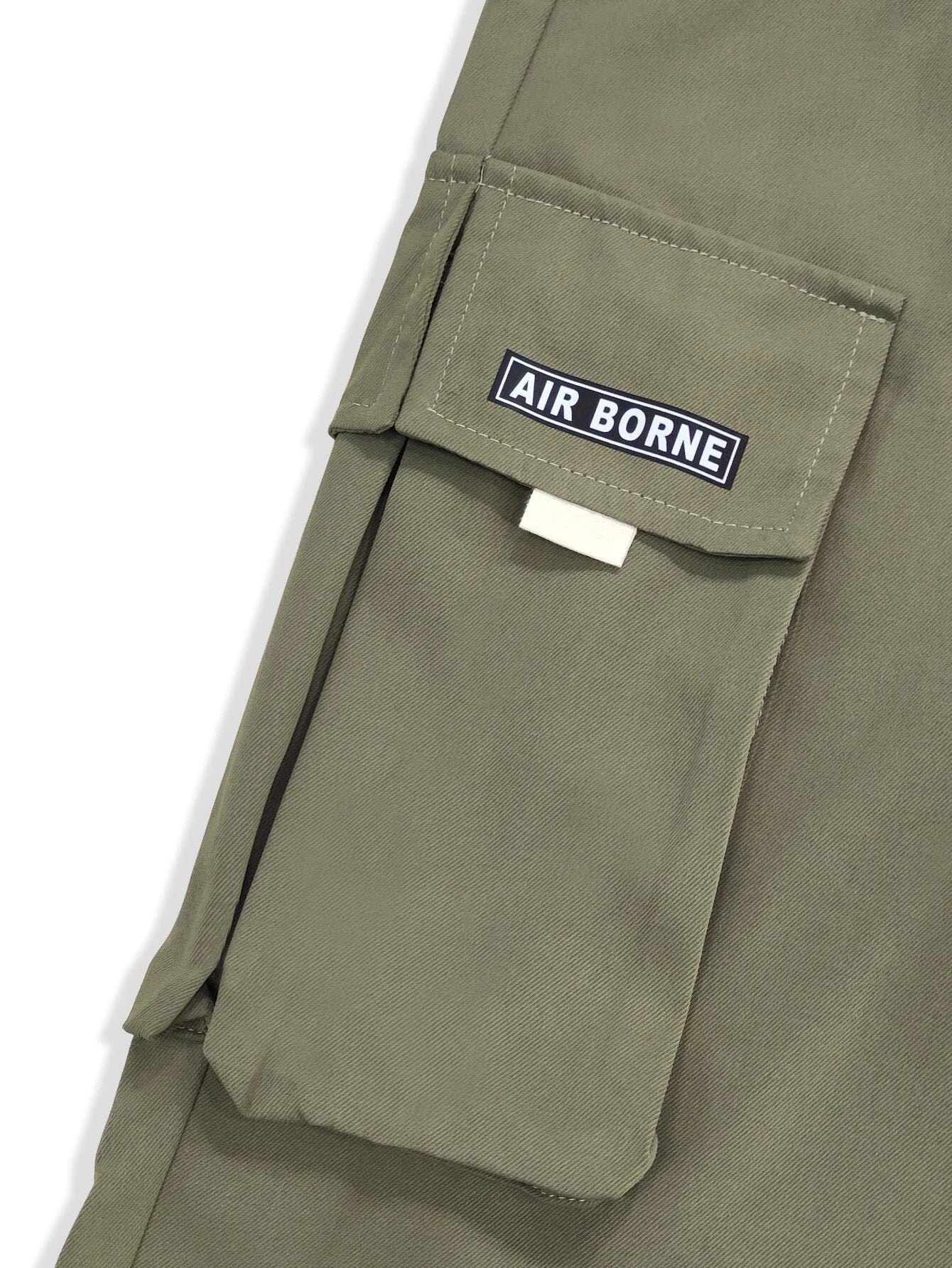Letter Graphic Flap Pocket Cargo Pants-Vacay Outfit