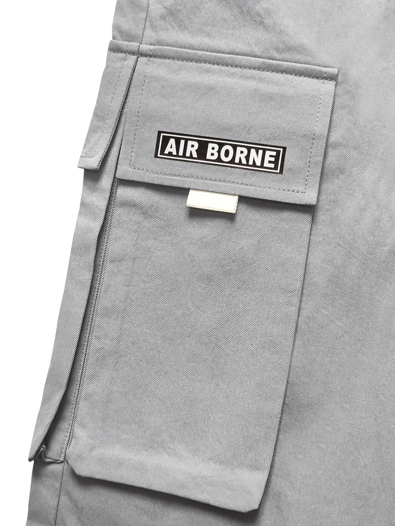 Letter Graphic Flap Pocket Cargo Pants-Vacay Outfit