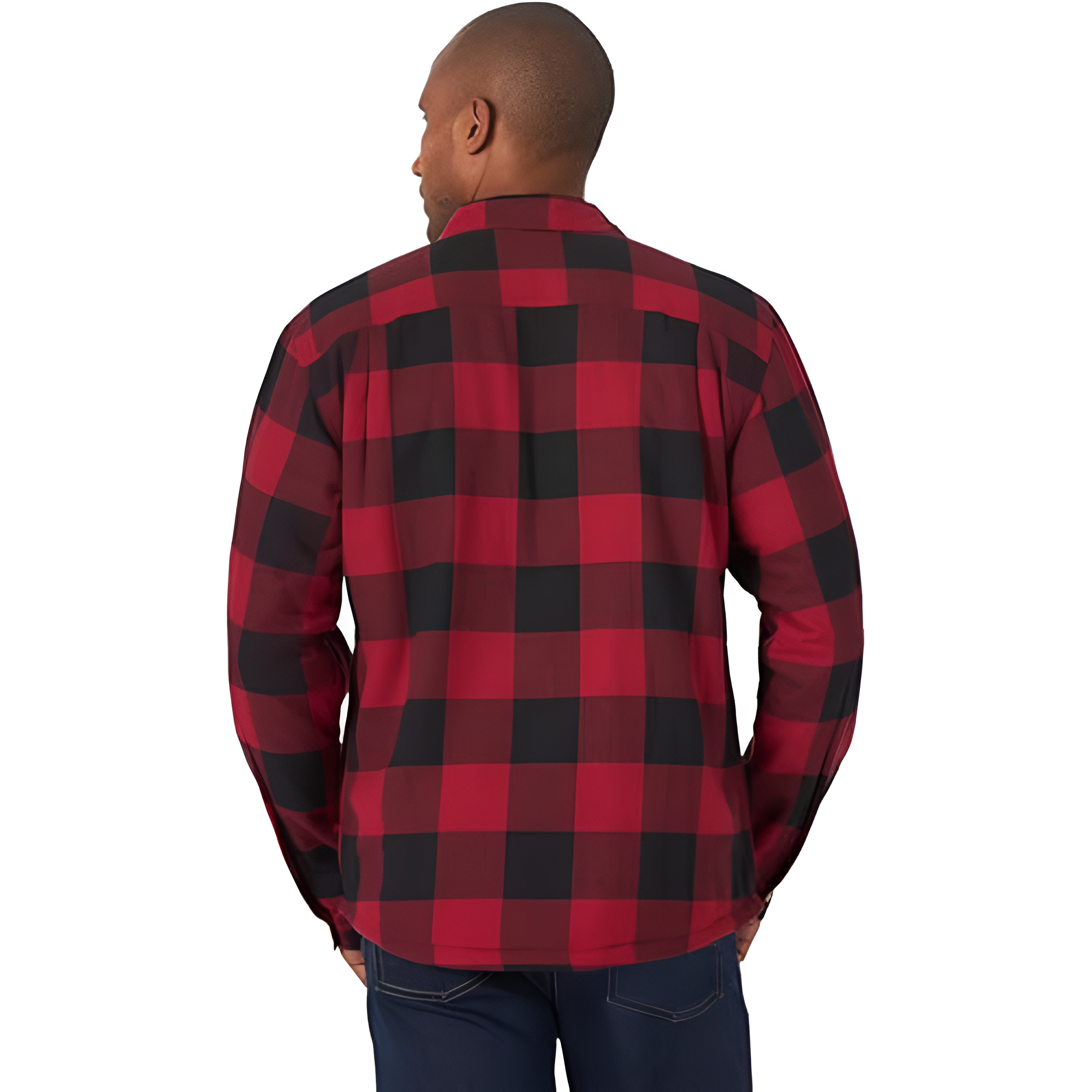 Mens Long Sleeve Sherpa Lined Shirt Jacket