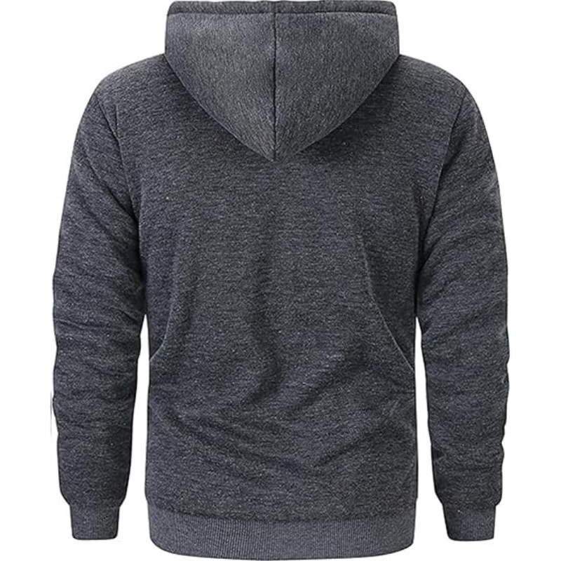 Hoodies for Men Heavyweight Fleece Sweatshirt Full Zip Up Thick Sherpa Lined Hooded Sweatshirts