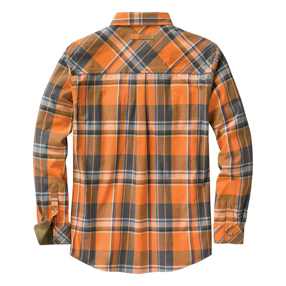 Sleeve And Button Down Flannel Shirt Long Sleeve For Men