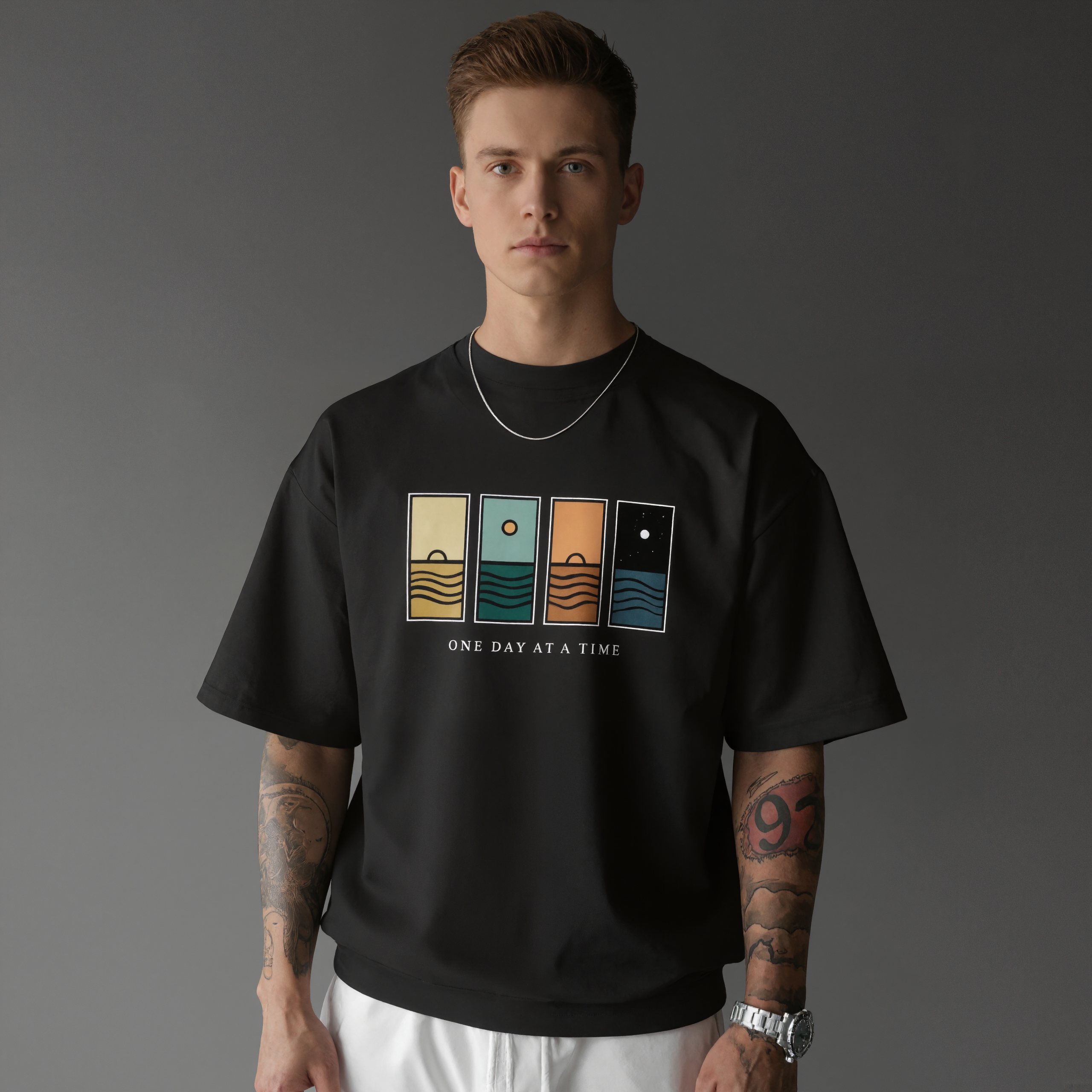 Graphic Print Short Sleeve T Shirt For Men