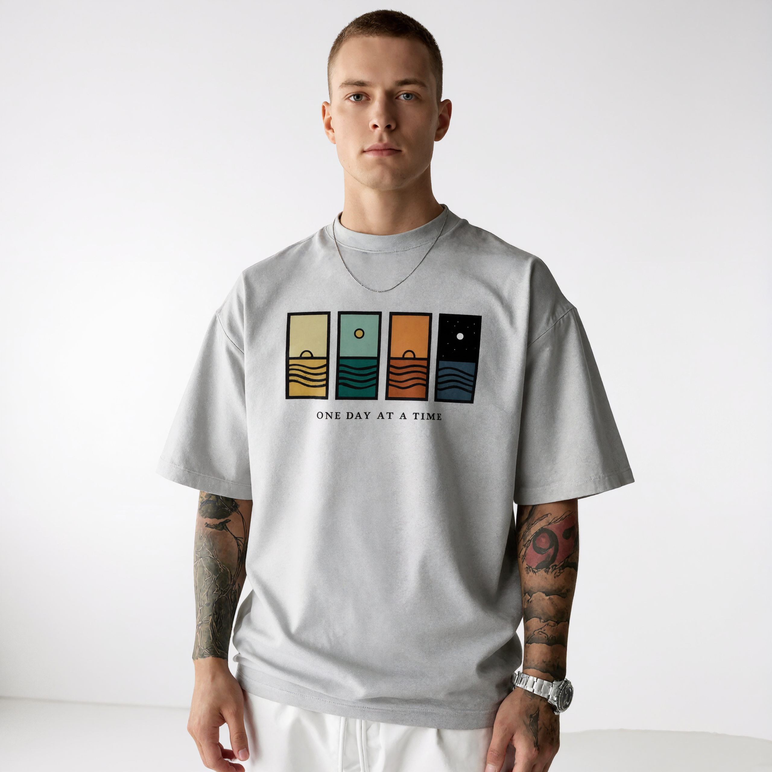 Graphic Print Short Sleeve T Shirt For Men