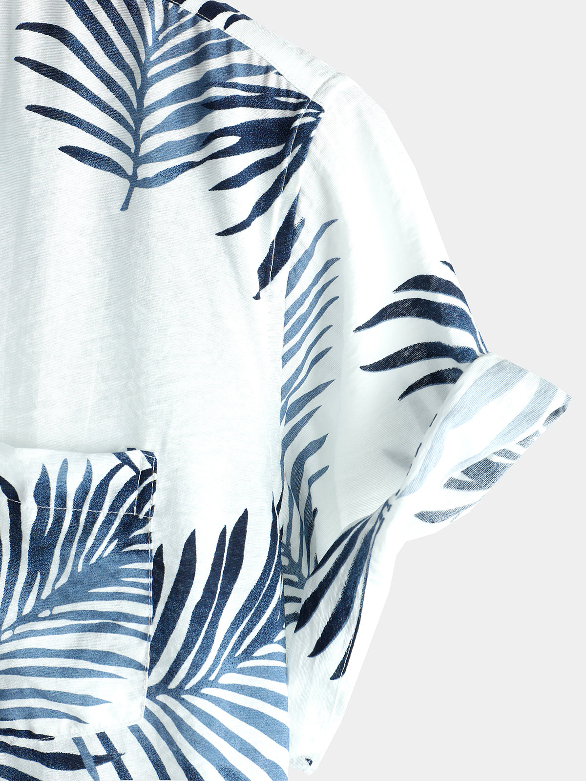 Men Striped And Floral Short Sleeve Shirts-Vacay Outfit