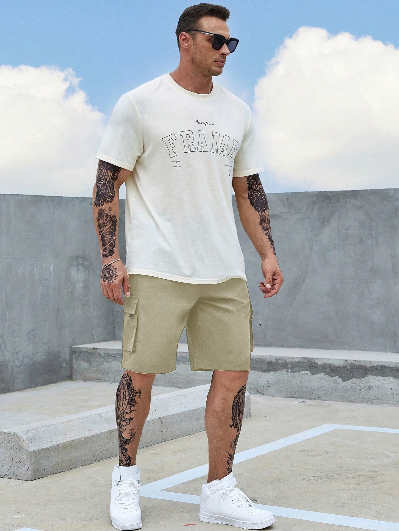 Urban Cargo Drawstring Shorts-Vacay Outfit