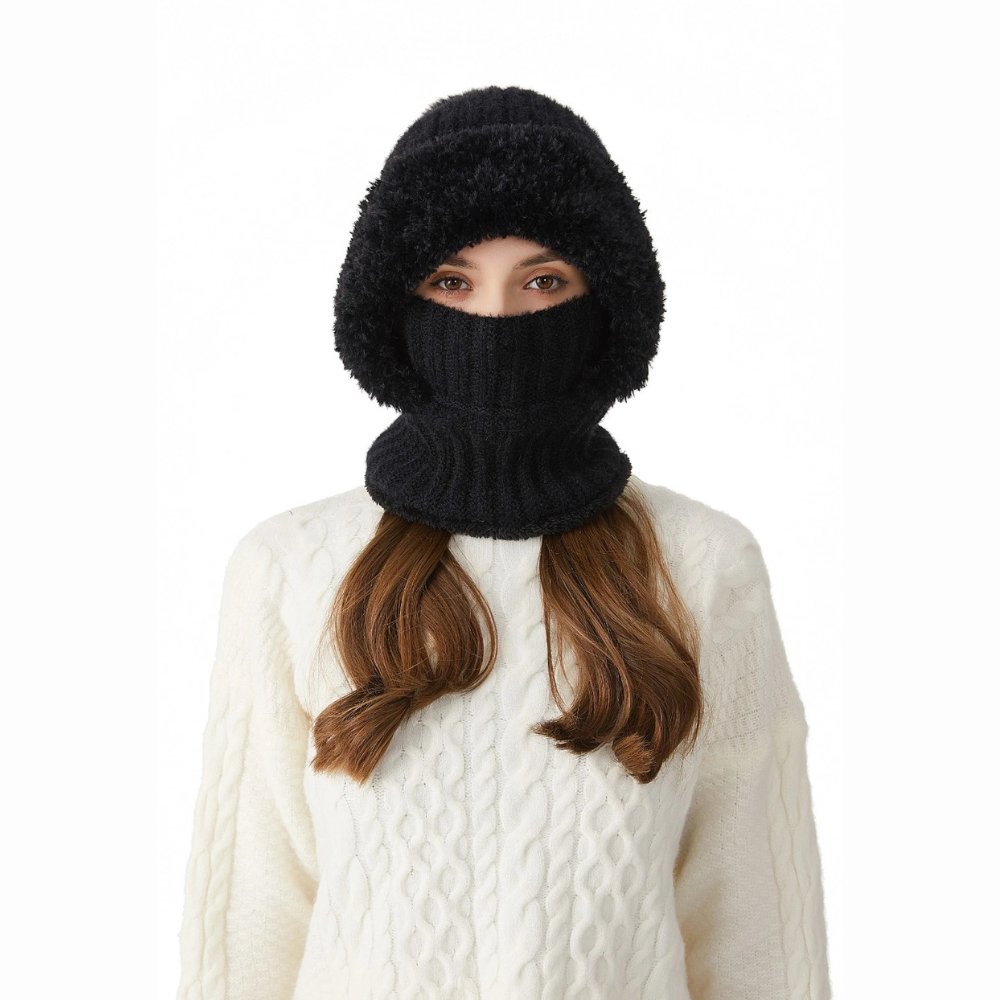 3 In 1 Beanie With Scarf And Mask Set