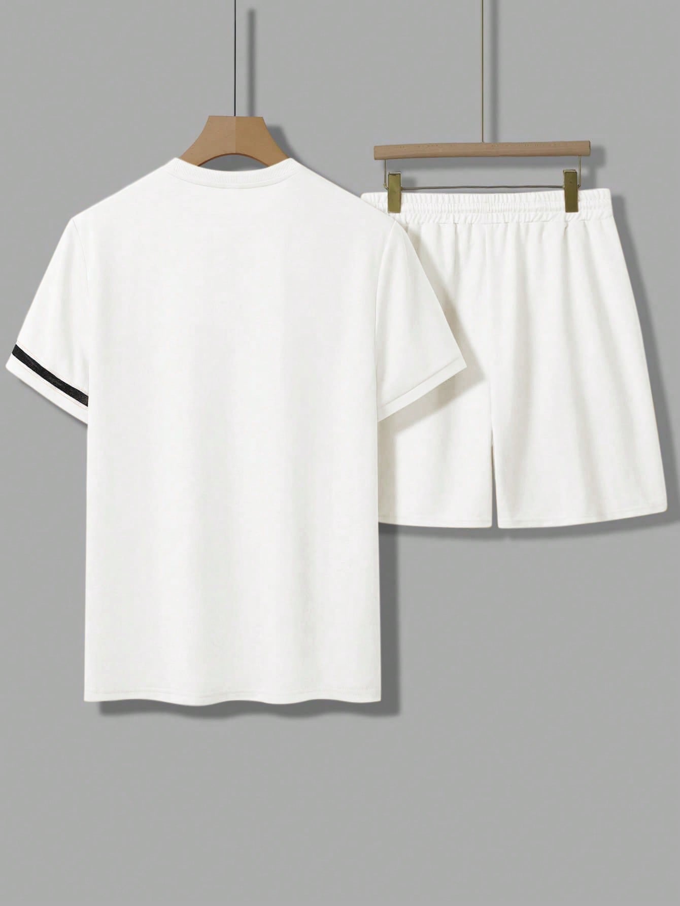 Midnight Athletic T Shirt And Shorts Set-Vacay Outfit
