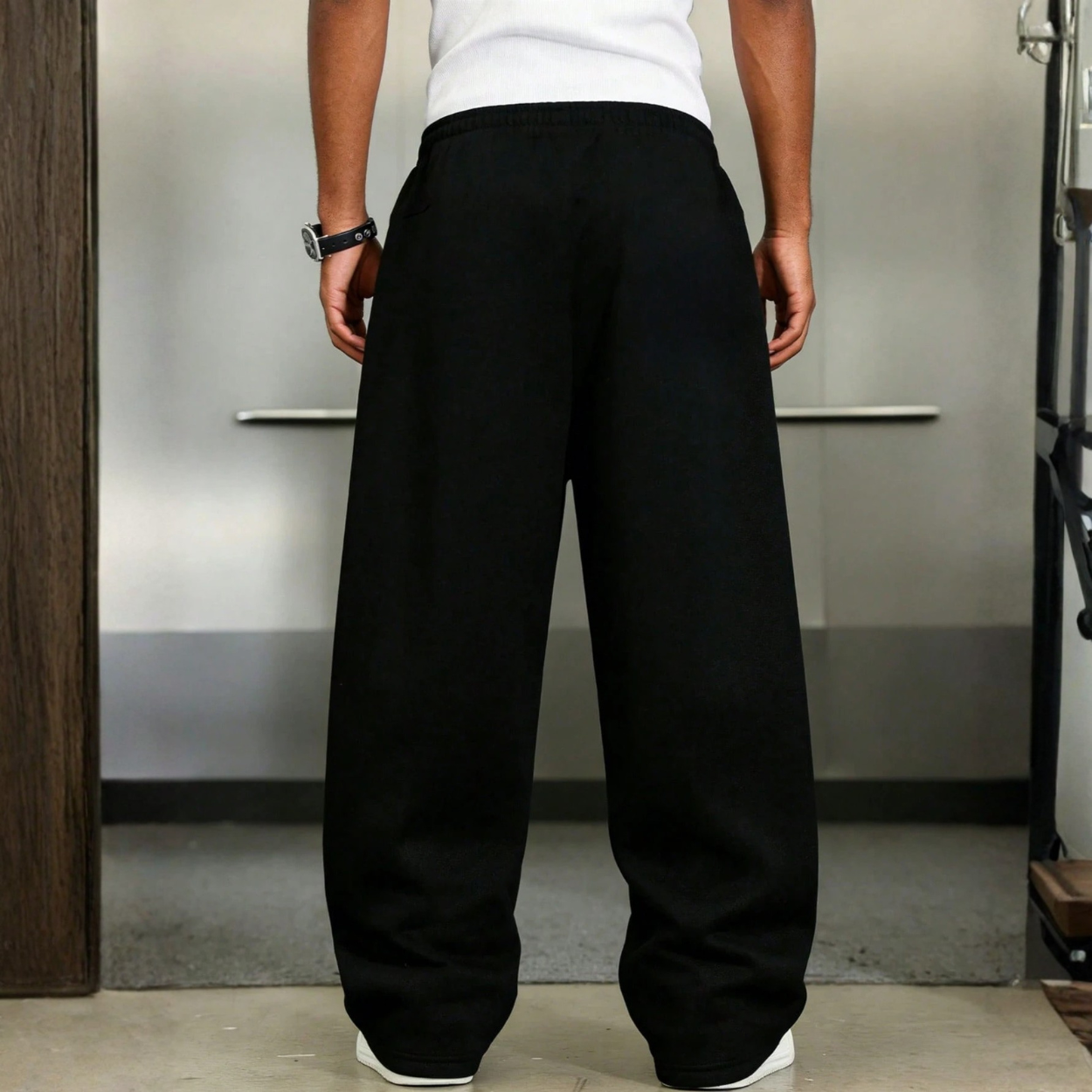 Loose Casual Wide Lounge Pants With Drawstring For Men