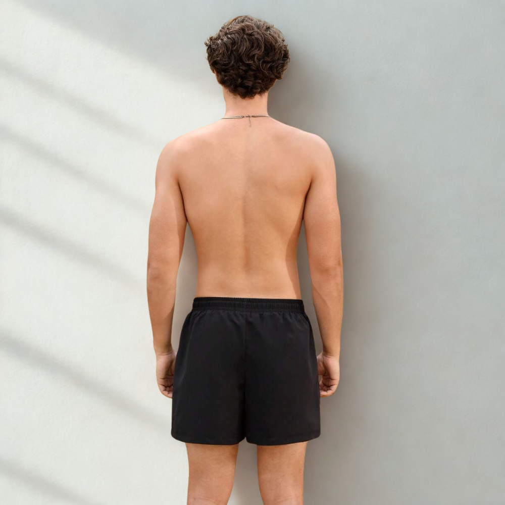 1pc Men's Summer Beach Vacation Style Drawstring Waist 2 In 1 Beach Shorts