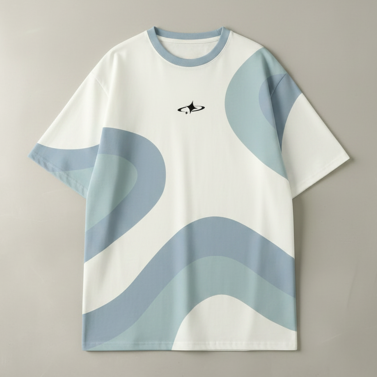 Contrast Short Sleeve Round T Shirt For Men