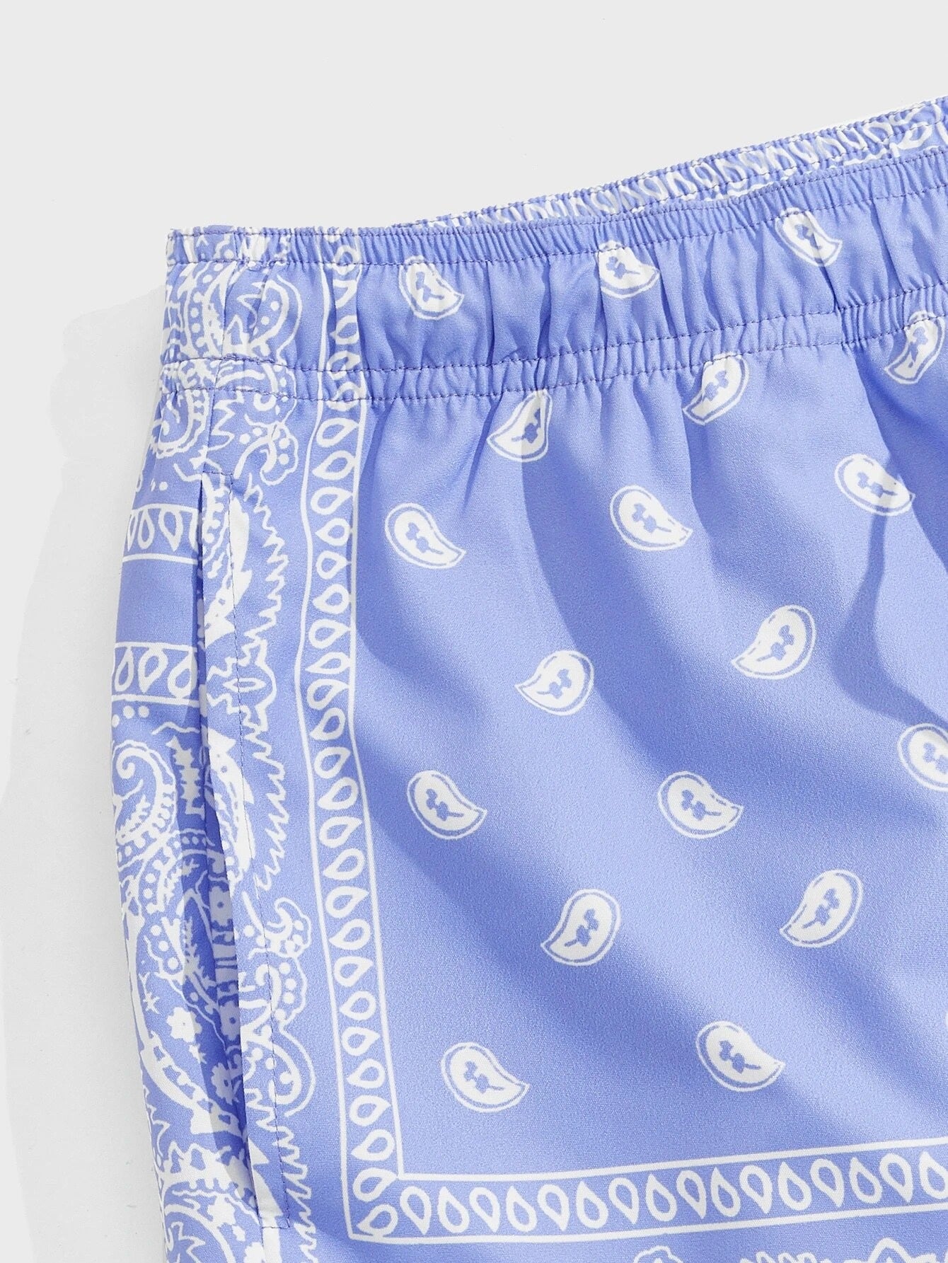 Paisley Bandana Print Shorts-Vacay Outfit