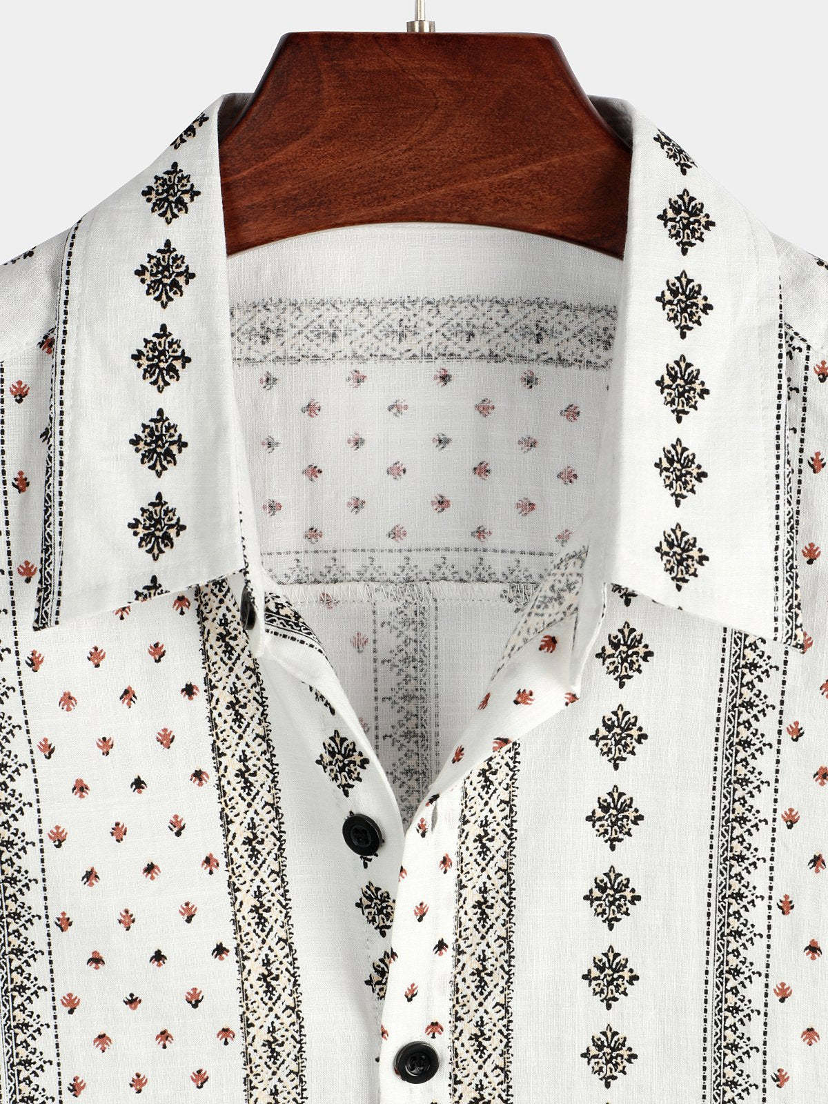 Men Retro Button Up Short Sleeve Shirt-Vacay Outfit