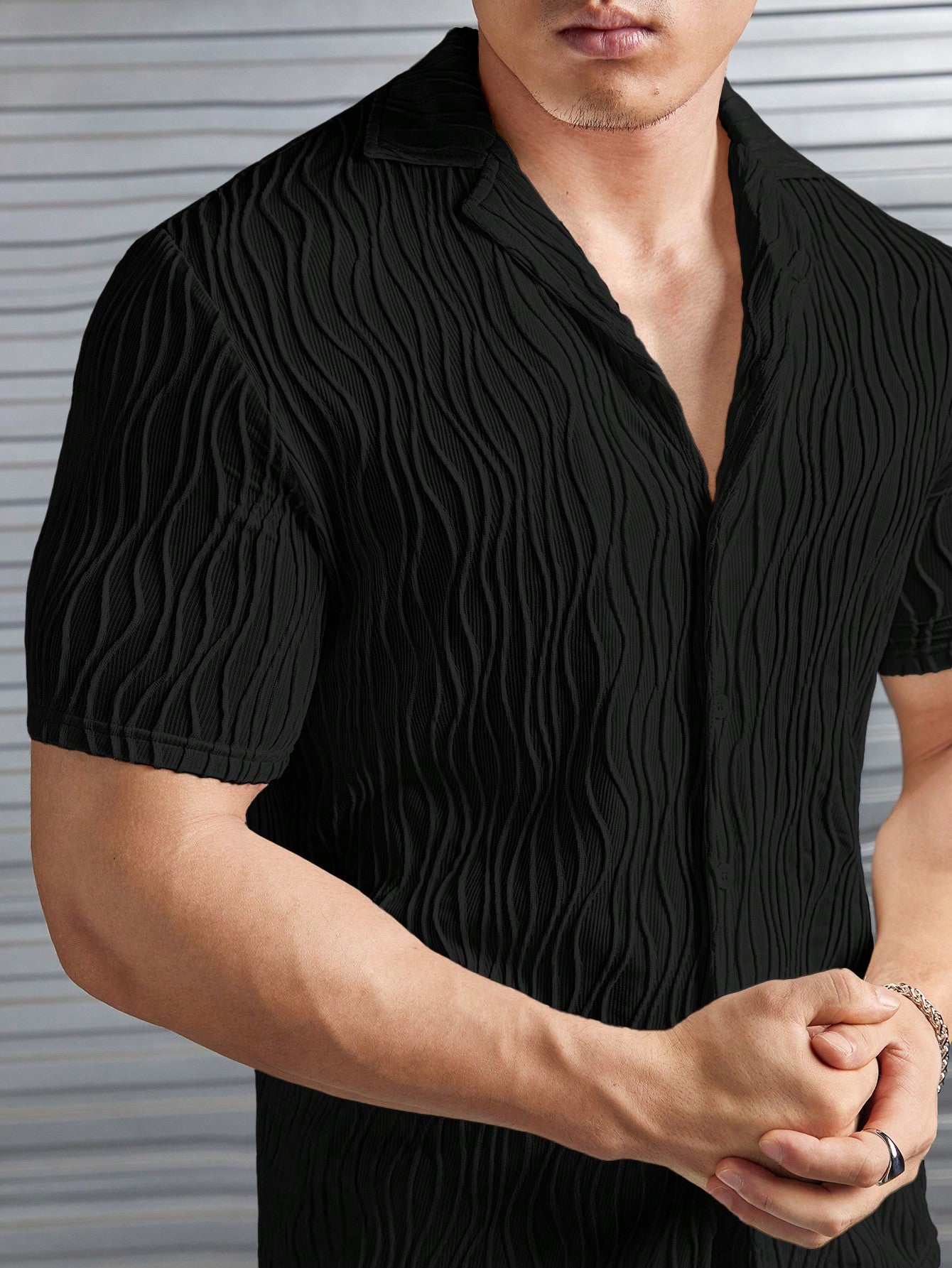 Casual Lapel Shirt And Short Set-Vacay Outfit