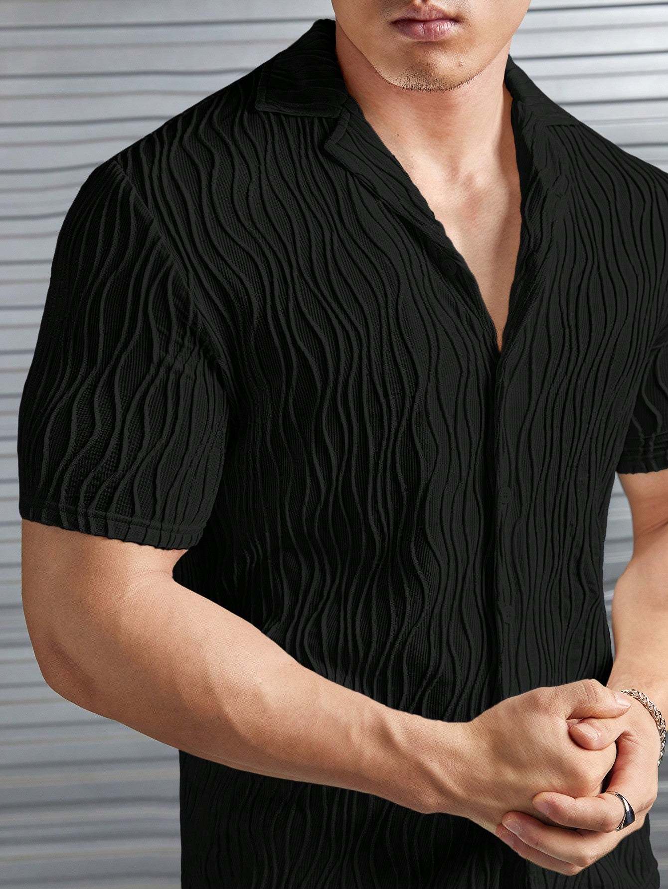 Casual Lapel Shirt And Short Set-Vacay Outfit