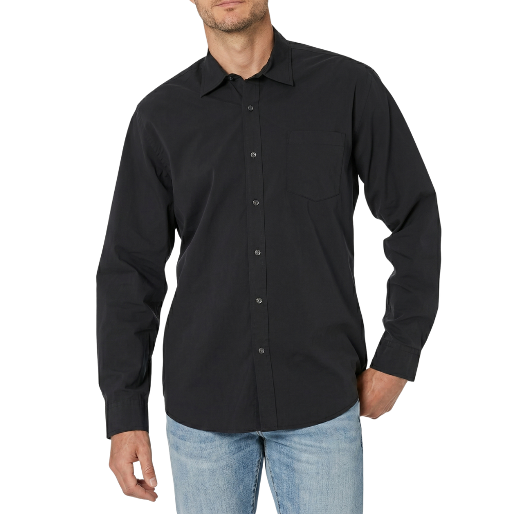 Long Sleeve Casual Poplin Shirt