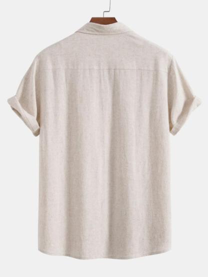 Neutral Linen Blend Lounge Set-Vacay Outfit