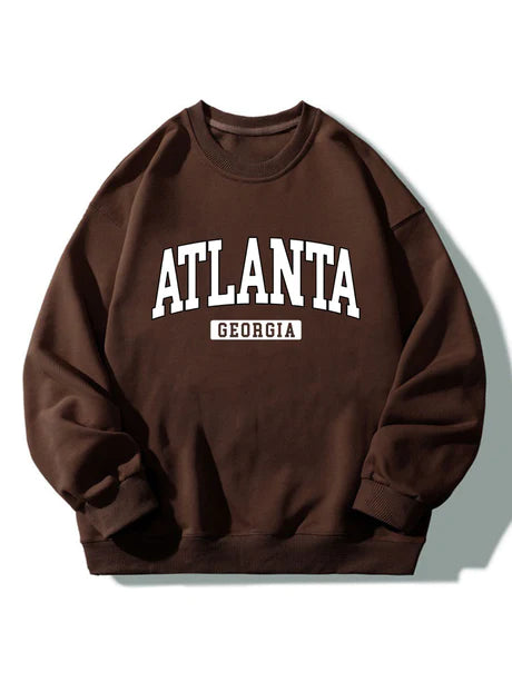 Atlanta Print Sweatshirt-Vacay Outfit