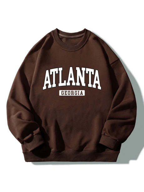 Atlanta Print Sweatshirt-Vacay Outfit