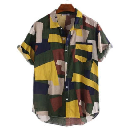 Color Block Shirt-Vacay Outfit