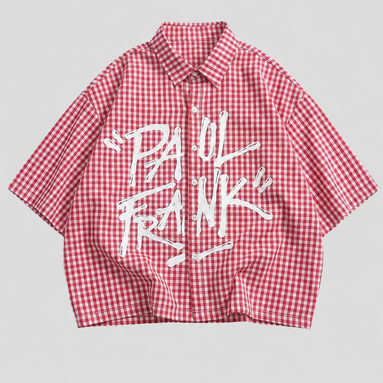 Retro Printed Striped Sleeve Shirt For Men