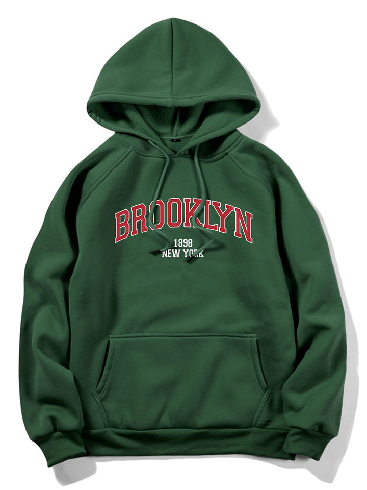 Brooklyn Letter Graphic Hoodie-Vacay Outfit
