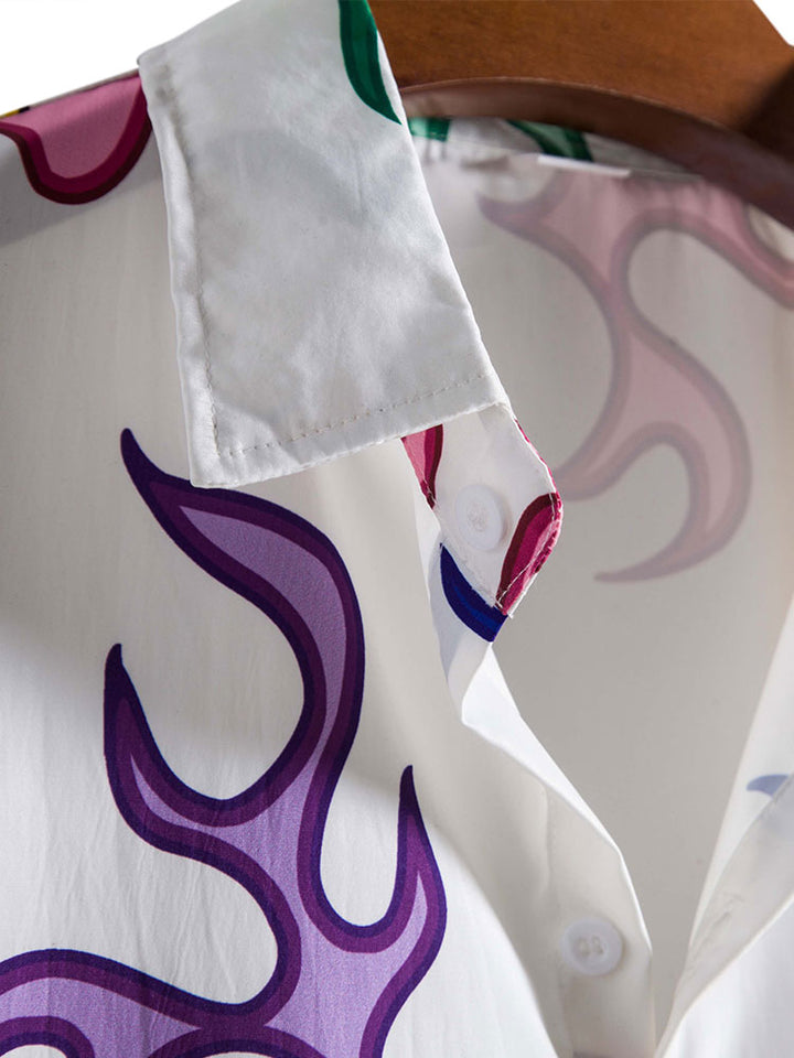 Abstract Print Shirt-Vacay Outfit