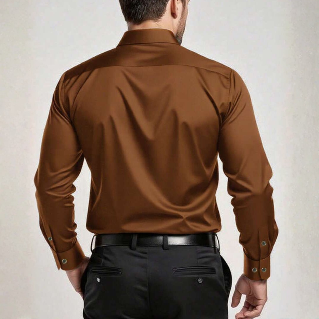 Casual Long Sleeve Button Up Shirt For Men