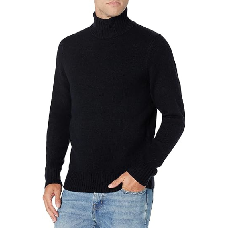 Ribbed High Collar Long Sleeve Sweater