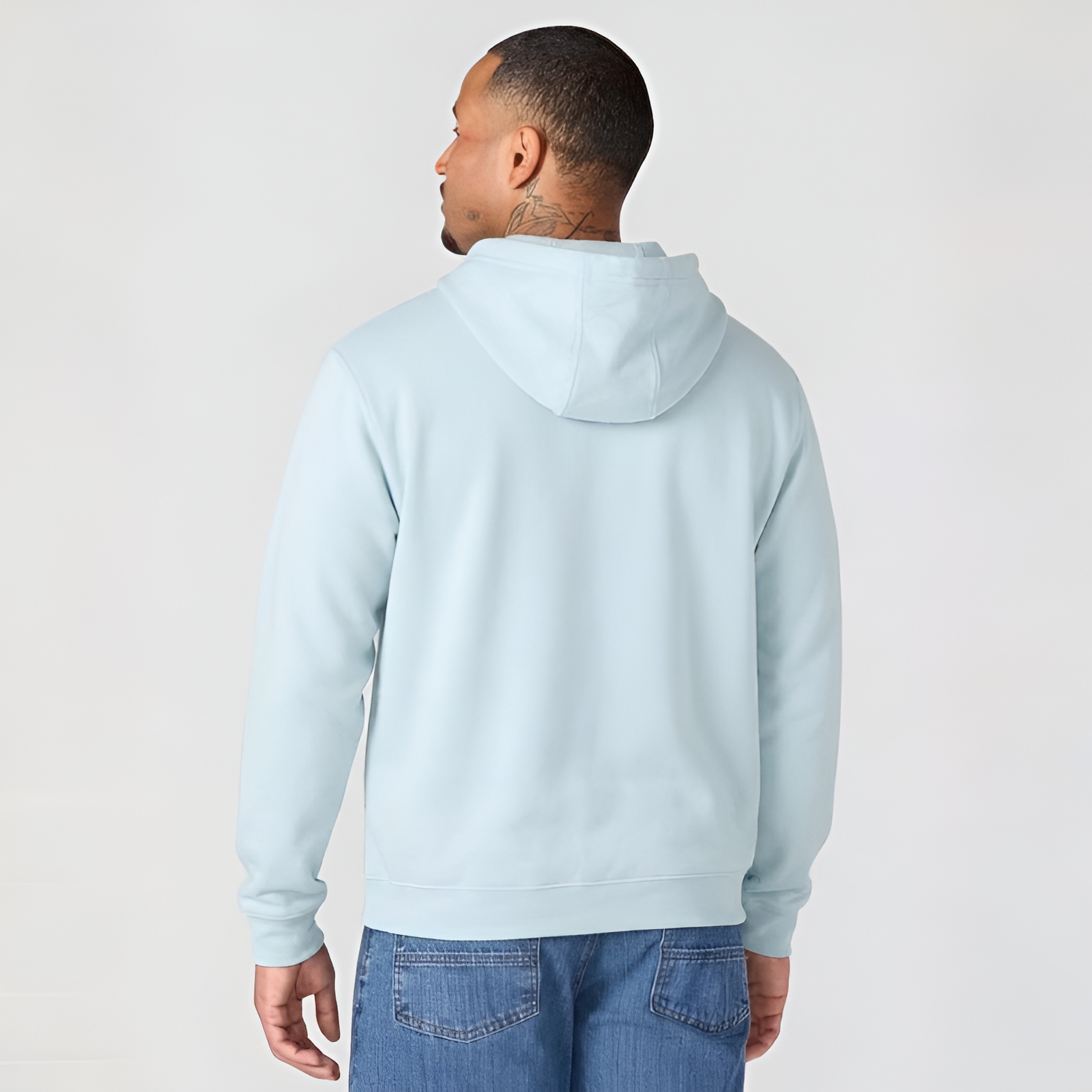 Midweight Pullover Hoodie with Graphic Logo Sleeve