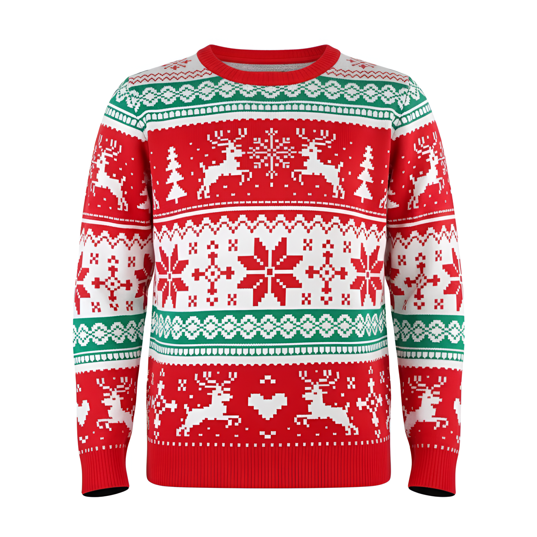 Christmas Sweater With Festive Winter Design