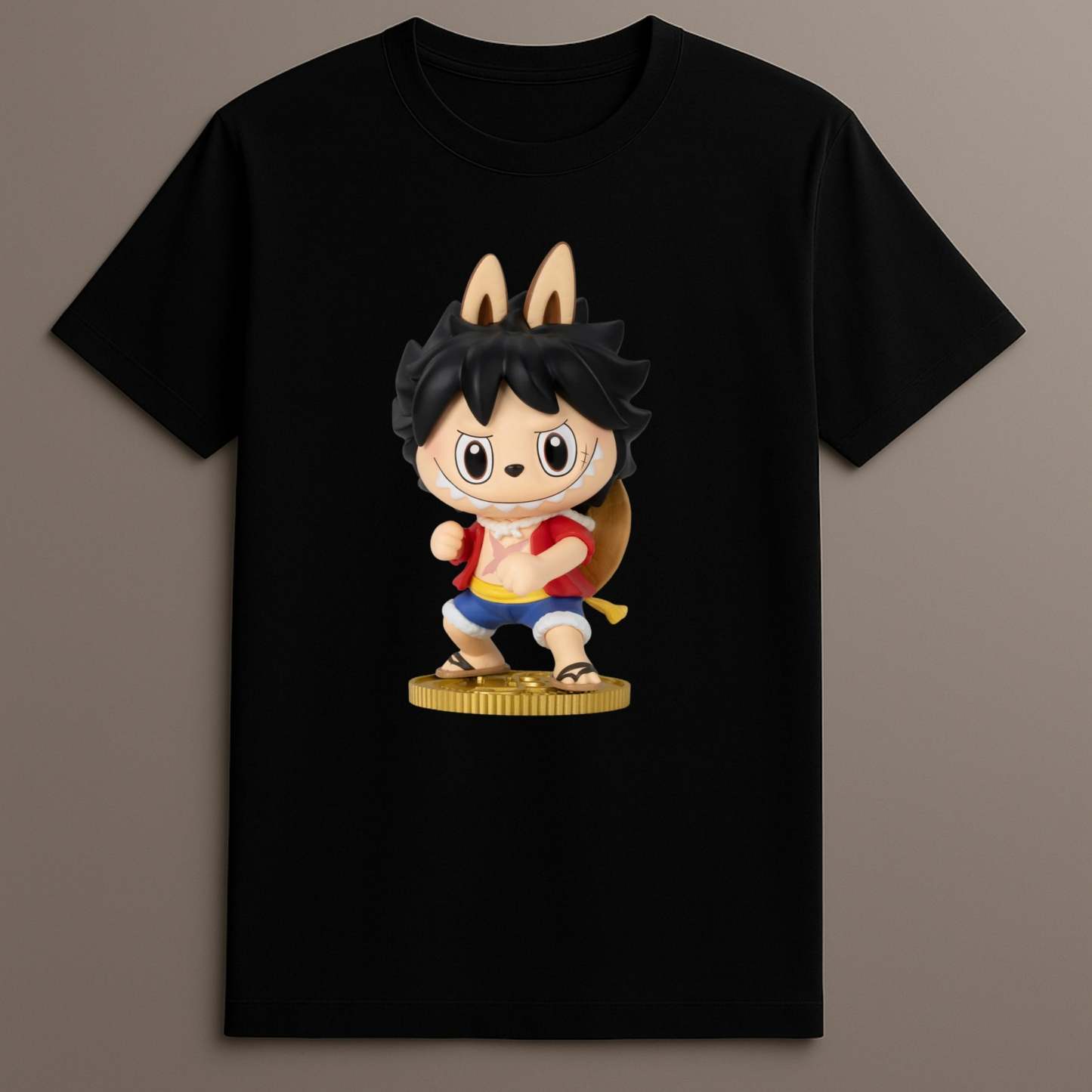 Labubu D Luffy The Monsters x Monkey T Shirt