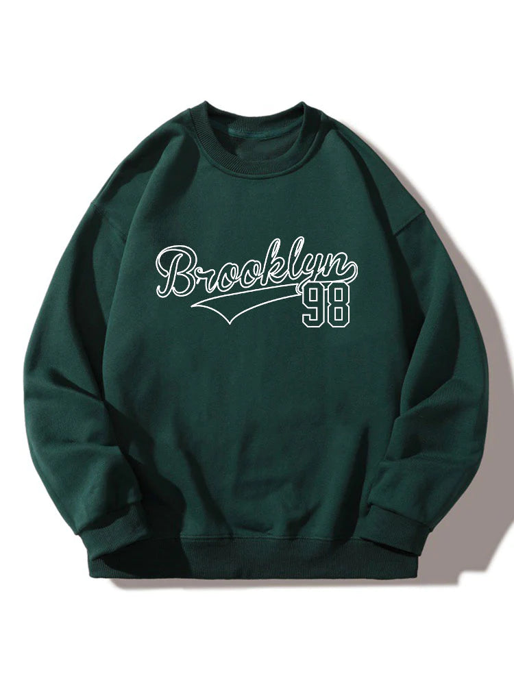 Brooklyn 98 Print Relaxed Sweatshirt-Vacay Outfit