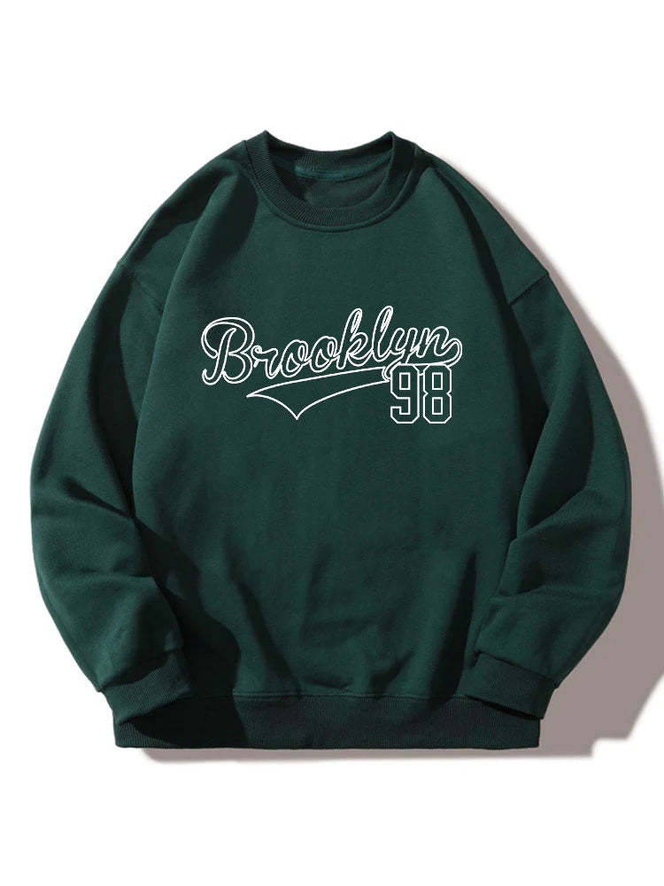 Brooklyn 98 Print Relaxed Sweatshirt-Vacay Outfit