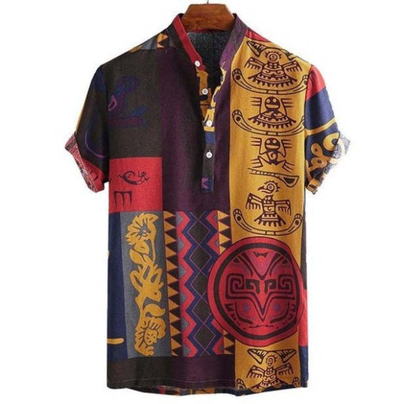 Classic Patterns Shirt-Vacay Outfit