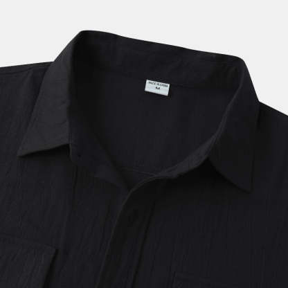 Linen Short-Sleeved Shirts Men's Shirts-Vacay Outfit