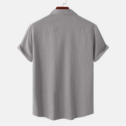 Linen Short-Sleeved Shirts Men's Shirts-Vacay Outfit