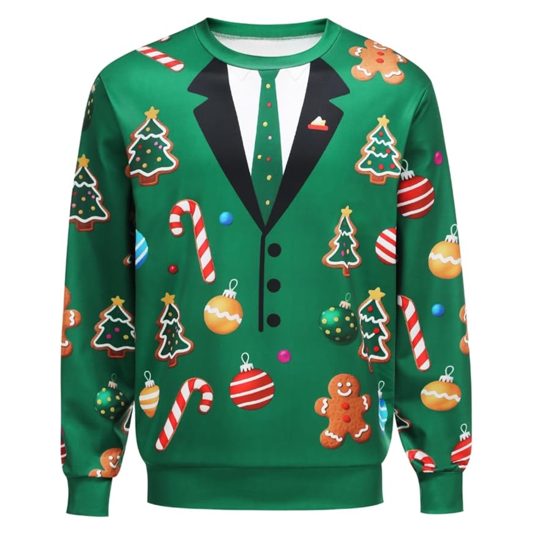 Funny 3D Print Christmas Ugly Sweater For Men And Women