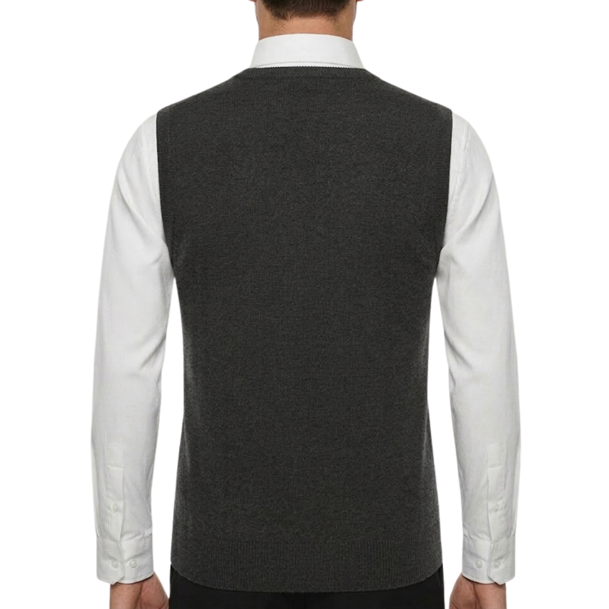 Wool Blend Knit Pullover Sweater Vest Fit For Men