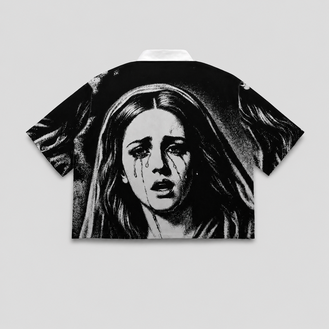 Streetwear Loose Fit Graphic Print Short Sleeve Casual Shirt For Men