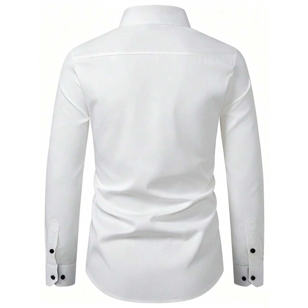 Solid Colored Front Pocket Long Sleeve Shirt