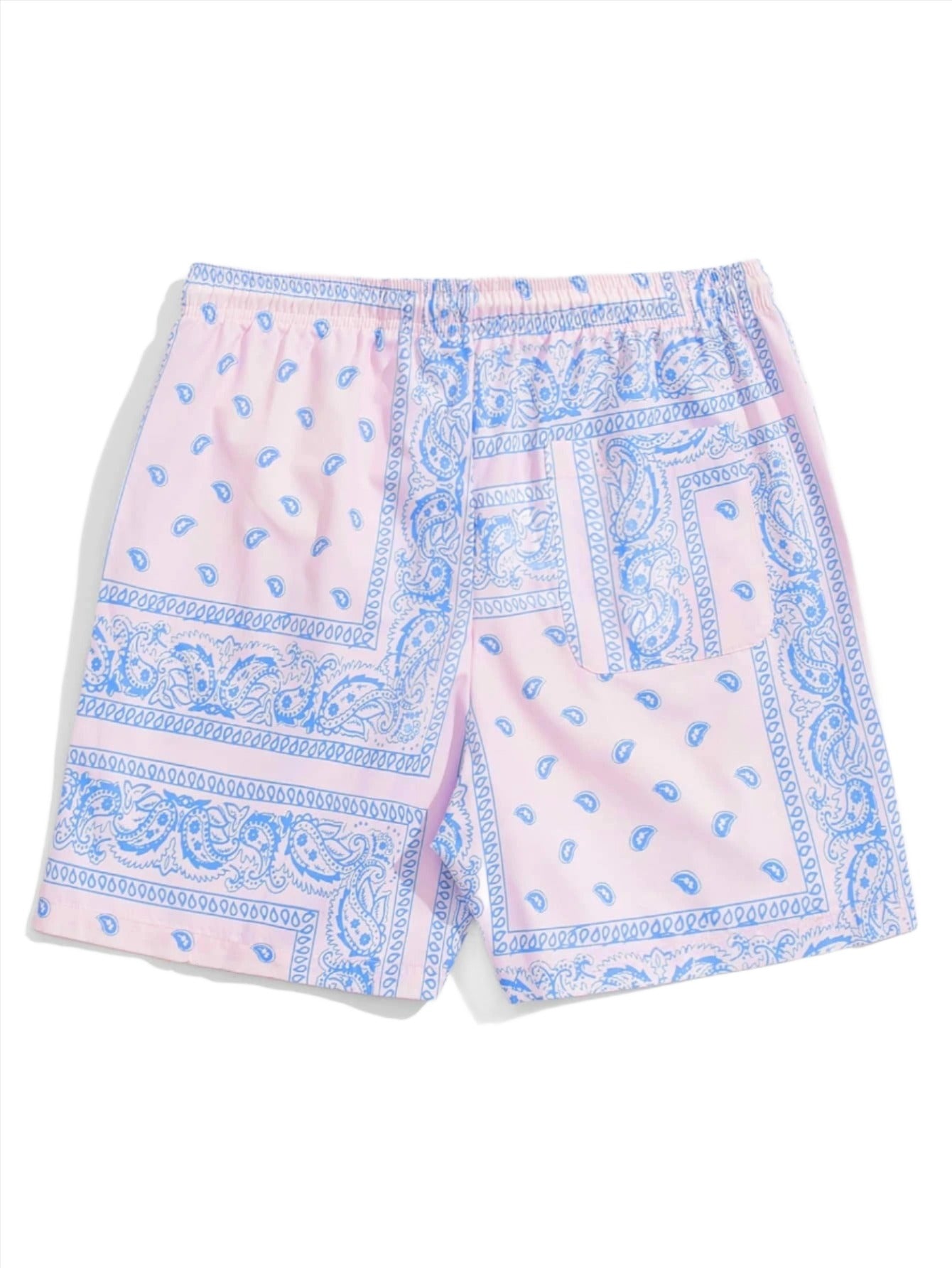 Paisley Bandana Print Shorts-Vacay Outfit
